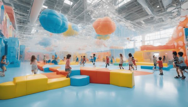 Des attractions ludiques à la Tête dans les nuages Lyon Part-Dieu